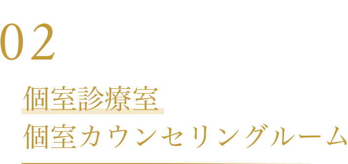 02 個室診療室 個室カウンセリングルーム